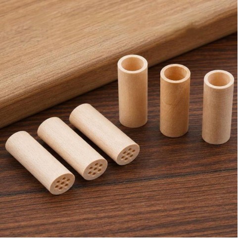 Premium Seven-Hole Natural Solid Wood Cigarette Holder