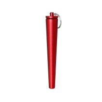 Portable Metal Keychain Storage Tube with Integrated Filter Mouthpiece