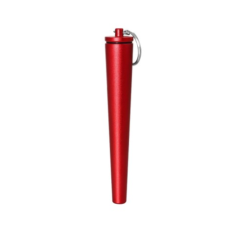 Portable Metal Keychain Storage Tube with Integrated Filter Mouthpiece