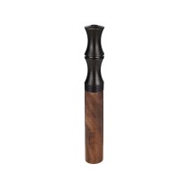 Dark Vintage Walnut-Grain Filter Cigarette Holder