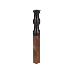 Dark Vintage Walnut-Grain Filter Cigarette Holder