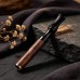 Dark Vintage Walnut-Grain Filter Cigarette Holder