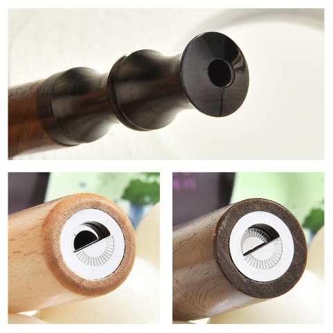 Dark Vintage Walnut-Grain Filter Cigarette Holder