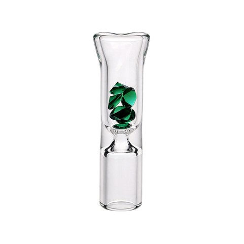 Flat-mouth portable diamond filter cigarette holder