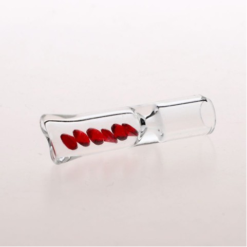 Flat-mouth portable diamond filter cigarette holder