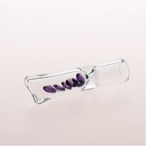 Flat-mouth portable diamond filter cigarette holder