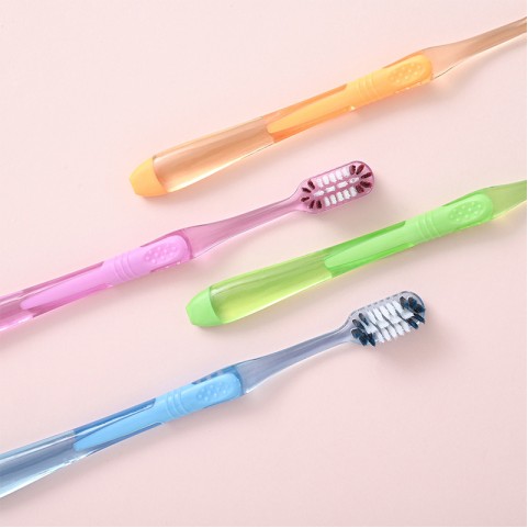 Ultra-Soft Solid-Color Adult Household Toothbrush