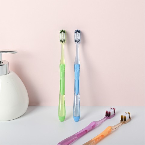 Ultra-Soft Solid-Color Adult Household Toothbrush