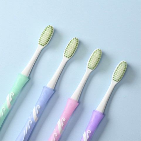 High-Quality Printed Soft-Bristle Adult Toothbrush