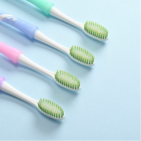 High-Quality Printed Soft-Bristle Adult Toothbrush