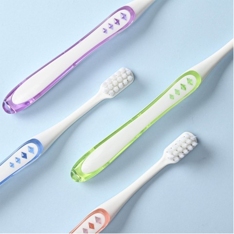 Premium Adult Soft-Bristle Plastic Toothbrush