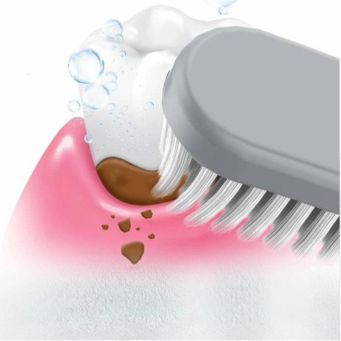 Adult Portable Soft-Bristle Toothbrush