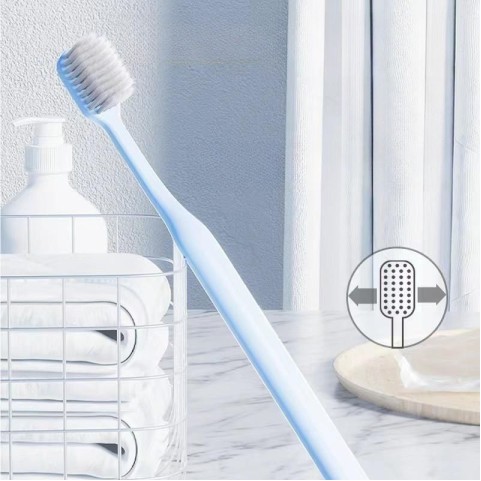 Adult Portable Soft-Bristle Toothbrush