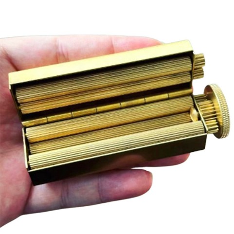 Vintage High-Quality Brass Manual Cigarette Roller