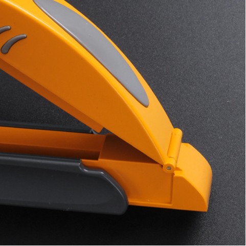 Stylish orange and black plastic manual cigarette roller
