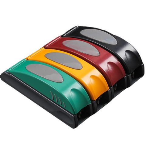 Stylish orange and black plastic manual cigarette roller