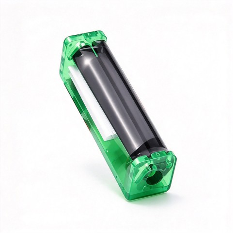 Stylish portable crystal-textured manual cigarette roller