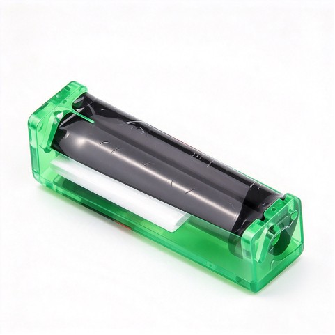 Stylish portable crystal-textured manual cigarette roller