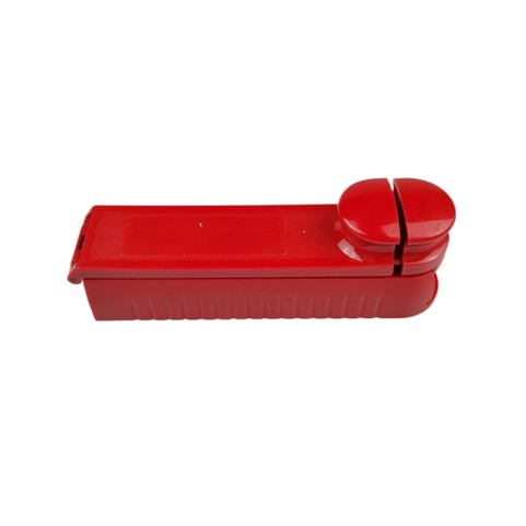 Portable red single-tube manual cigarette roller