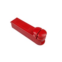 Portable red single-tube manual cigarette roller
