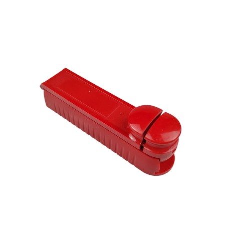 Portable red single-tube manual cigarette roller