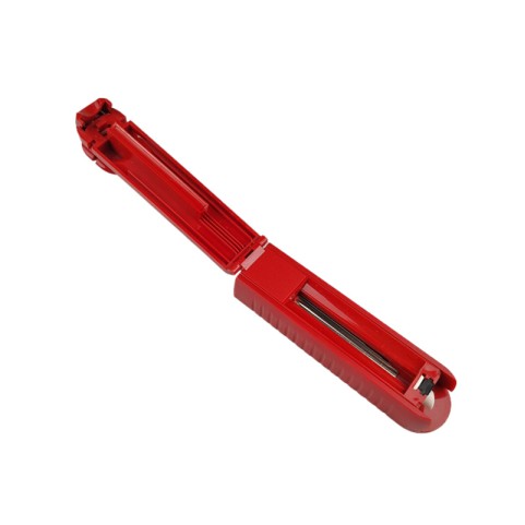 Portable red single-tube manual cigarette roller