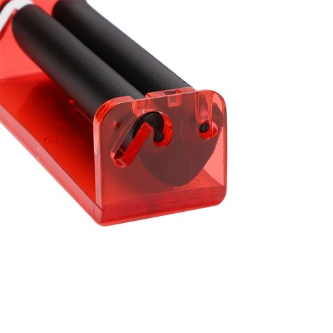 Translucent Red Stylish Plastic Manual Cigarette Roller
