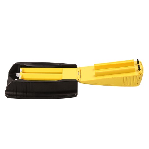 Leak-proof Yellow-and-Black Dual-Tube Manual Cigarette Roller