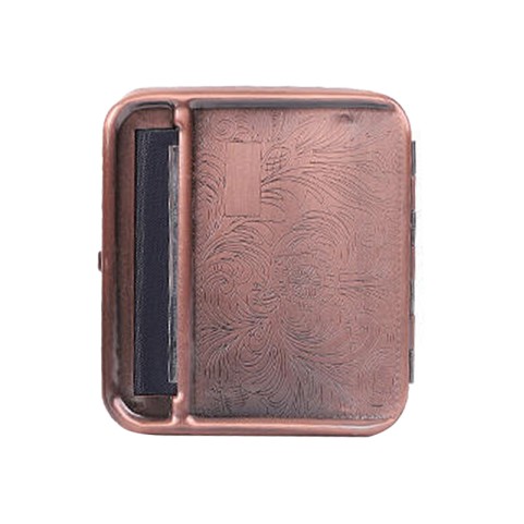 Metal Manual Cigarette Roller with Carbon Fiber Texture