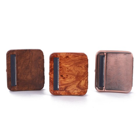 Metal Manual Cigarette Roller with Carbon Fiber Texture