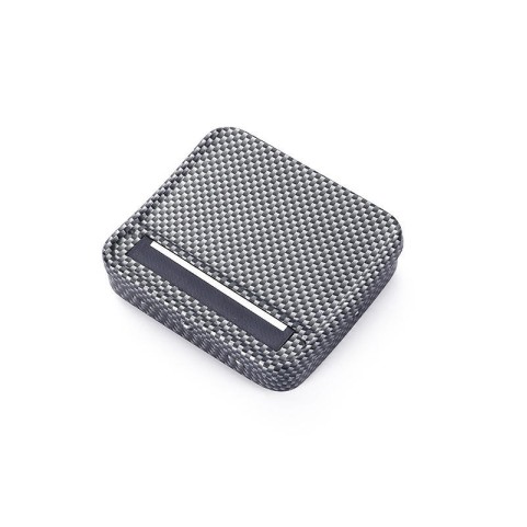 Metal Manual Cigarette Roller with Carbon Fiber Texture