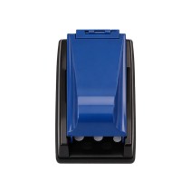 Blue and Black Color-Block Square Slide-Style Cigarette Roller