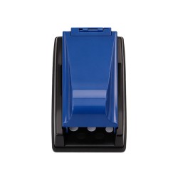 Blue and Black Color-Block Square Slide-Style Cigarette Roller
