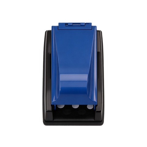 Blue and Black Color-Block Square Slide-Style Cigarette Roller