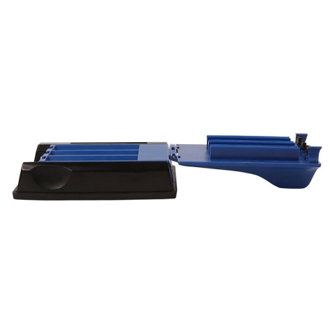Blue and Black Color-Block Square Slide-Style Cigarette Roller