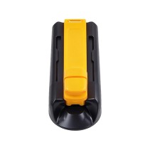 Portable manual cigarette roller in a yellow and black color scheme