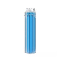 8mm Round Transparent Red Gear-Style Manual Cigarette Roller