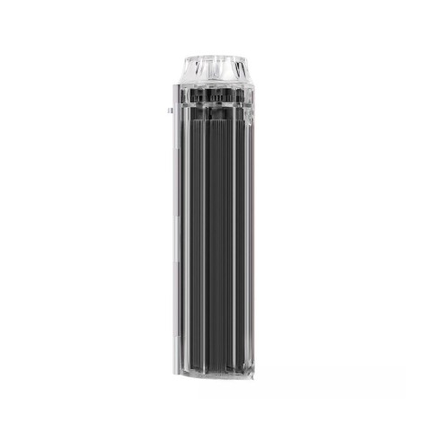 8mm Round Transparent Red Gear-Style Manual Cigarette Roller