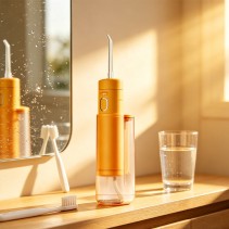 Yellow IPX7 Portable Water Flosser