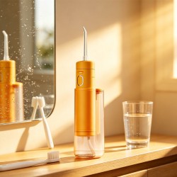Yellow IPX7 Portable Water Flosser