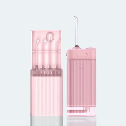 Pink USB-Rechargeable Mini Water Flosser