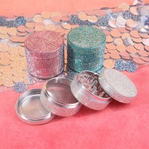 Luxury Rhinestone-Inlaid Tobacco Grinder