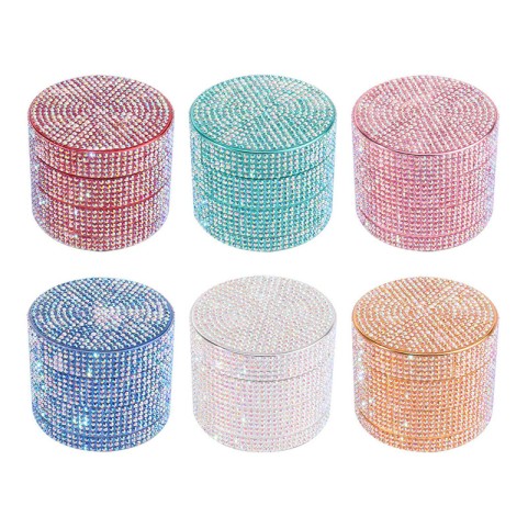 Luxury Rhinestone-Inlaid Tobacco Grinder