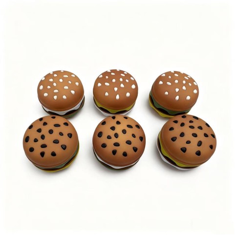 Realistic Burger-Shaped Metal Tobacco Grinder