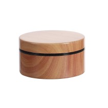 2-Layer ABS Plastic Tobacco Grinder with Faux Wood Grain Finish