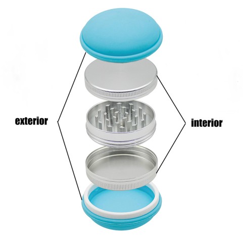 Macaron-colored cake-shaped tobacco grinder