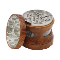 Natural Wooden Openwork Tobacco Grinder
