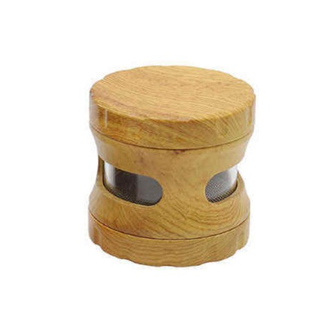 Natural Wooden Openwork Tobacco Grinder