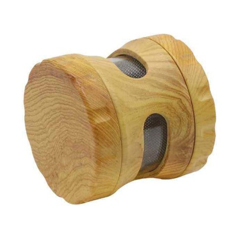 Natural Wooden Openwork Tobacco Grinder