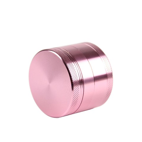 Pink Knurled Non-Slip Tobacco Grinder